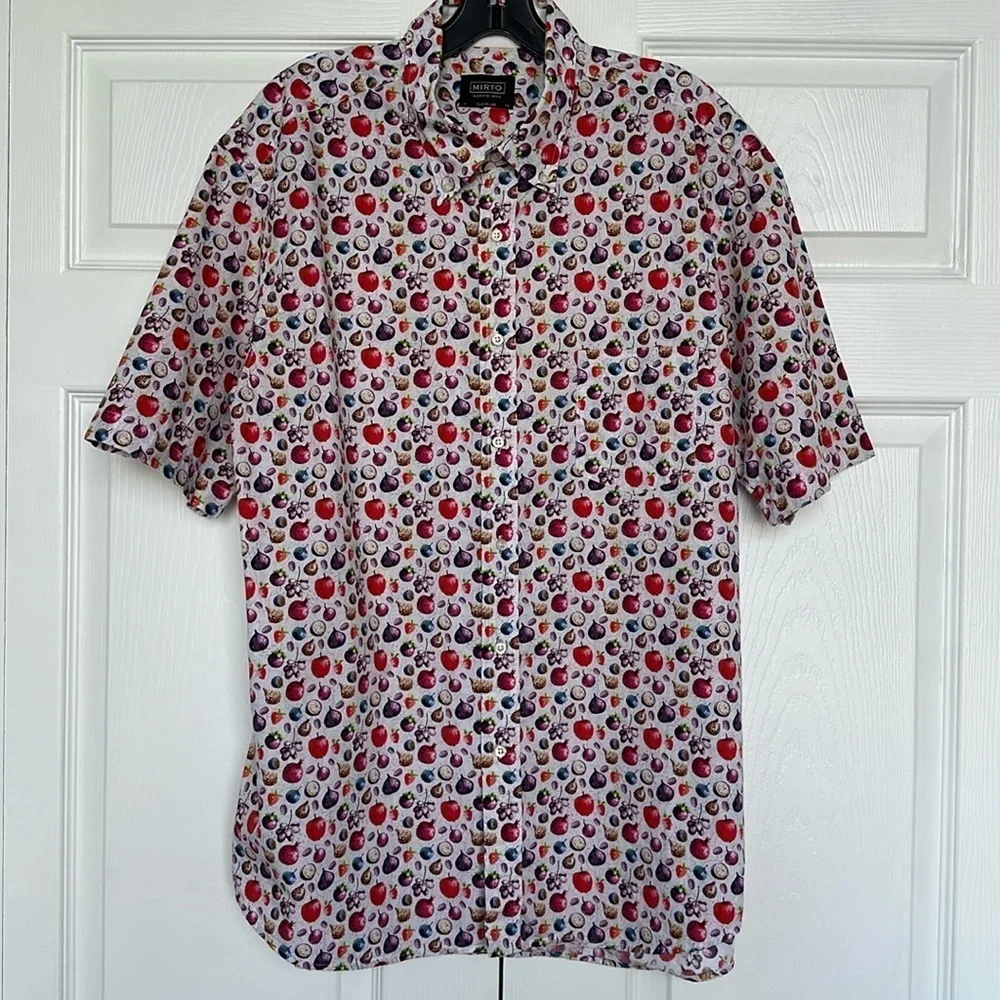 MIRTO vegetable print button down shirt - Picture 7 of 10